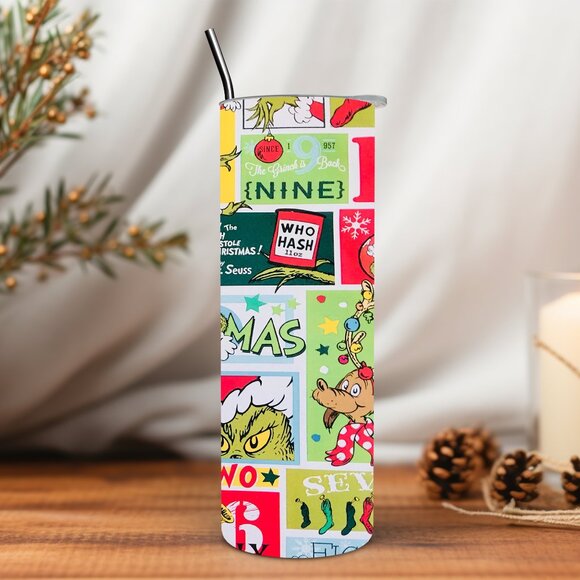 12 Days of Christmas Grinch 20 oz Tumbler - Picture 5 of 5
